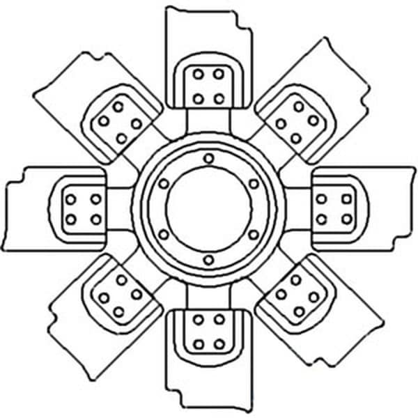 Aftermarket Fits John Deere Parts Fan 8 Blade 4455, 4450, 4255, 4250, 4055, 4050, 4055 AR94950 - main